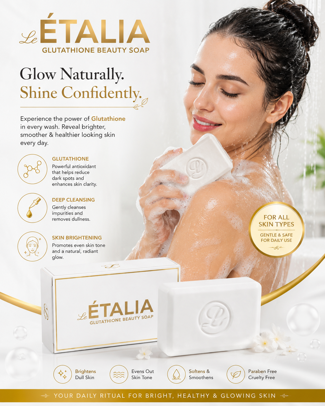 Le ETALIA Glutathione Beauty Soap (100g)
