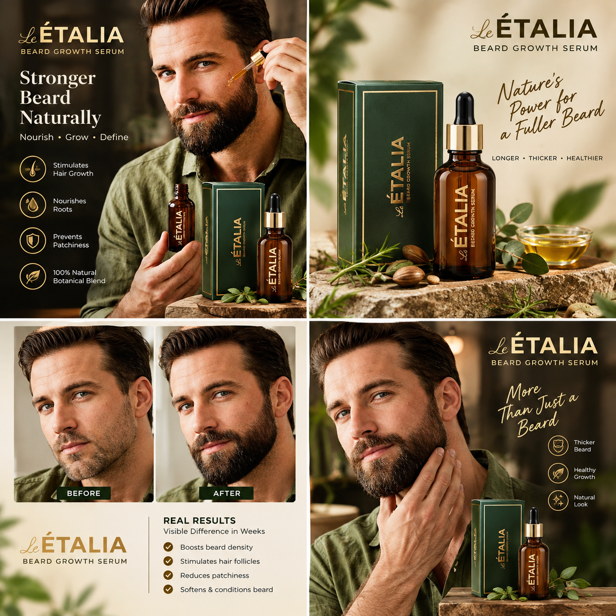 Le ETALIA Beard Growth Serum (50ml)