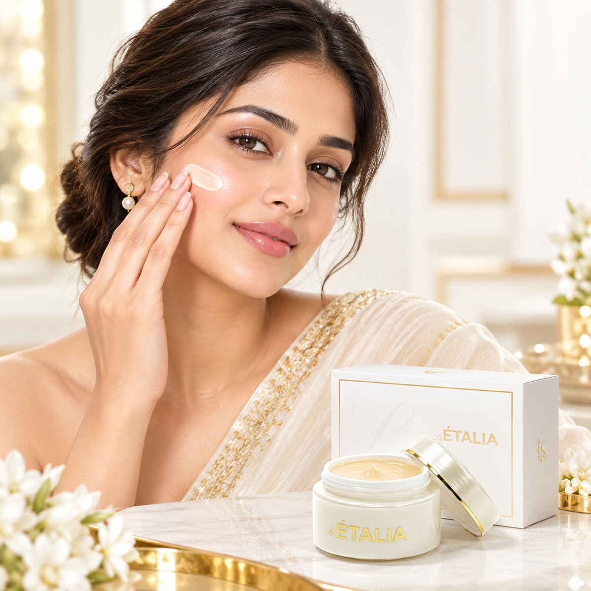 Le ETALIA Glutathione Beauty Cream For WOMEN (50ml) + Free Soap