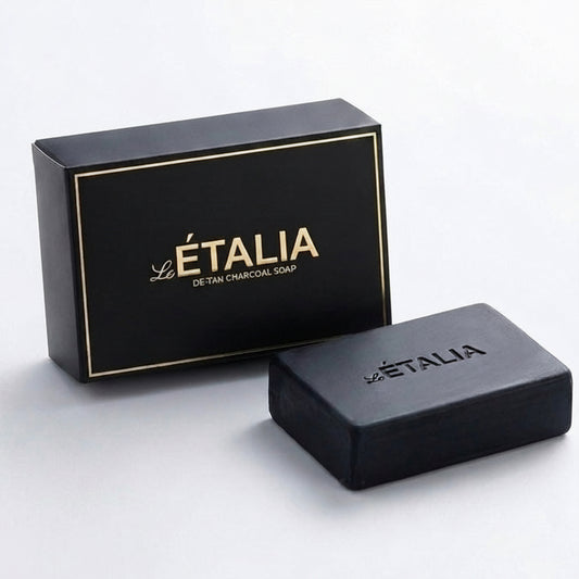 Le ETALIA De-Tan Charcoal Soap (100g)